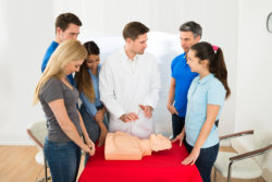 A group of medical students